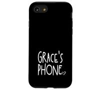 Grace's Phone Grace Personalized Name White Black Case for iPhone SE (2020) / 7 / 8