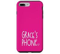 Grace's Phone Grace Personalized Name White Pink Case for iPhone 7 Plus/8 Plus