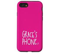 Grace's Phone Grace Personalized Name White Pink Case for iPhone SE (2020) / 7 / 8