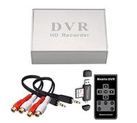 GRACETOP Mini DVR VCR/AV Video Capture, Support Video on TF/SD Card, with Remote Control and 5V 2A Power Supply, No Computer Required