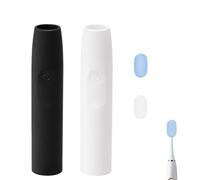 GRACETOP Silicone Cover for Philips XH4100 Electric Toothbrush, 4PCS Set | Silicone set for the Philips XH4100 handle: 2 non-slip grip sleeves plus 2 brush head caps, washable and travel ready
