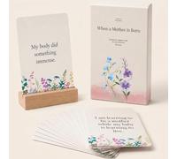 GRACIA MATERNA Postpartum Positive Affirmations: When a Mother Is Born - 40 Message Cards - Elegant, Minimalist Design - Honest Emotional Support - Meaningful Pregnancy Gift, Ideal for New Moms