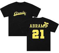 Gracie Abrams 21 Logo T-Shirt 2025 The Secret of Us Tour Short Sleeve Cotton Tee Men Women Streetwear Tops (Black,XS)