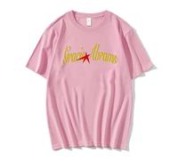 Gracie Abrams Merch T-shirt Crew Neck Cotton Short Sleeve Tops Unisex Printed T-shirts Streetwear For Men Women XS~4XL-pink||XS