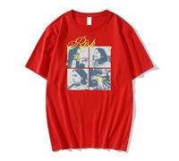 Gracie Abrams Risk The Secret of Us Album Tee Short Sleeve Cotton T-Shirt Men Women Streetwear Tops (XXL,Red)