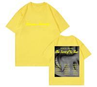 Gracie Abrams T-Shirt 2024 The Secret of Us Tour Short Sleeve Cotton Tee Men Women Streetwear Tops (L,Yellow)