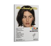 Gracie Abrams The Secret of Us Rapper Music Signed Limited Album Cover Prints Posters Canvas Wall Art Room Aesthetic Posters Music Classroom Bedroom Wall Decor Art 16x24inch(40x60cm) Frame-style
