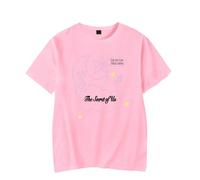 Gracie Abrams The Secret of Us Star and Moon T-Shirt Summer Women Men Tee (XXL,Pink)