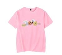 Gracie Abrams The Secret of Us Sticker T-Shirt Summer Women Men Tee (XL,Pink)