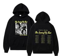 Gracie Abrams The Secret of Us Tour Hoodie Men Women Unisex Printed Pullover Sweatshirts Oversized Casual Hoodies Streetwear XS~4XL-black||S