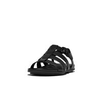 FitFlop GRACIE RUBBER-BUCKLE Womens Fisherman Sandals All Black - UK 4
