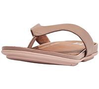 Fitflop Womenss Fit Flop Gracie Leather Flip Flops in Beige Leather (archived) - Size UK 9