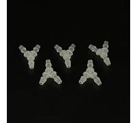 Gracilaria 5PCS RC Boat Water Cooling Nozzle 3 Way Water Cooling Nipple Faucet for RC Boat DIY Model Ship Water-Cooled Parts (3.2mm Small Outside Diameter)