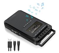 Gracioso Cassette player, portable cassette player to MP3 music via U disk/SD card or PC, recording to cassettes/USB/SD card via microphone, cassette player with headphone jack,