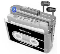 Gracioso Cassette Recorder Player: AM FM Compact Vintage Cassette Tape Player with Big Speaker & Earphone Jack, Powered by DC or AA Battery