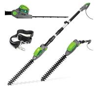 Gracious Gardens 500W Hedge Trimmer Garden Electric Long Reach Telescopic Extendable Hedge Cutter Corded