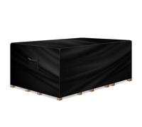 Gracious Gardens Rectangular Garden Furniture Covers Waterproof 170x94x71cm, Oxford Fabric Outdoor Table, Patio & Rattan Garden Furniture Covers, PVC Lined, Air Vents and UV Safe