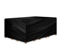 Gracious Gardens Rectangular Garden Furniture Covers Waterproof 242x162x100cm, Oxford Fabric Outdoor Table, Patio & Rattan Garden Furniture Covers, PVC Lined, Air Vents and UV Safe