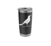 Grackle Line Art Birdwatcher Stainless Steel Insulated Tumbler