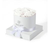 Graclect Flowers for Delivery Prime - Preserved Roses in a Box - Forever Flowers, Immortal Roses, Eternal Rose Birthday Gifts for Her, for Mom - White Rose
