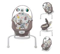 Graco Duet Sway 2-in-1 Baby Swing and Portable Rocker with Vibration and Adjustable Swing Speed, Bear Tales