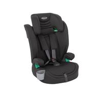 Graco Eldura R129 Harness Booster (76-145cm - 15 Months to Approx. 12 Years). Harness mode from 15 months to approx. 4 Yrs (76-105cm), Highback mode from approx. 3.5 to 12 yrs (105-145cm), Midnight