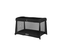 Graco FoldLite LX Unique Travel Cot with Bassinet Folds Down Super Small, Birth to Approx. 3 Years, Midnight Fashion