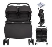 Graco Opia™ Twin Pushchair with Double Apron & Rain Cover - Night Sky