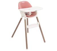 Graco Presti 3-in-1 Highchair (6 Months to Approx. 27.3kg/6 Years), Lightweight at 4.75kg, Compact fold, Easily Portable, 3 Different Modes for Longevity, Dusty Rose Fashion