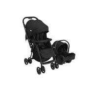 Graco Revaya Travel System - Suitable from Birth to Approx. 4 Years (0-22kg). Parent/World Facing Reversible Handle, Includes i-Size car seat, Midnight Fashion
