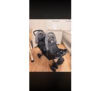 Graco Stadium Duo Tandem Twin Seat Buggy Stroller Pushchair - Black / Grey.