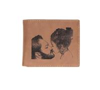 Gracource Personalized Name Photos, Engraved Leather cardholders, Custom-Made Wallet Gifts for Men, Fathers, Husbands, and sons