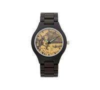 Gracource The Wooden Men's Watch for Tree Houses Features a Japanese Quartz Movement. It is a Stylish and Unique Customizable Wristwatch with a Black Walnut case.