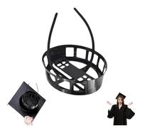 Grad Cap Headband Adjustable Grad Cap Remix Headband Insert Secure Hairstyle Graduation Hat Holder Makes Grad Cap Firm No Fall Off Grad Cap Inside Holder (Square Hole B)