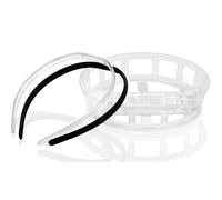 Grad Cap Remix - The ORIGINAL Graduation Cap Headband - Keep Your Natural Hair on Grad Day and Secure Your Cap - Black and Clear Headband Included