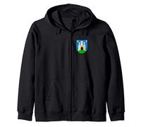 Grad Zagreb Coat Of Arms Souvenir Hrvatska Croatian Gifts Zip Hoodie