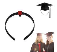 GradCapBand Secures Your Graduati Squre Graduation Cap Headband Holder Comfortable Wear Ensuring Upgrade Grad Cap Insert Firm Anti-Fall Hairstyle Hat Accessories Hairband for Graduates Present