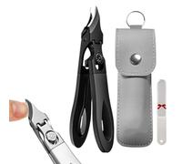 Graddi Ingrowfix Pro, Graddi Orthoclip, Anti-Splash 25° Slant Edge Nail Clipper, Eagle Beak Beveled Nail Clippers, Wide Jaw Opening Anti-Splash Slanted Nails Clipper for Thick Nails (Black)