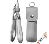 Graddi Ingrowfix Pro,Graddi Orthoclip,Nail Clippers for Men Thick Nails,Wide Jaw Opening Anti-Splash Slanted Nail Clipper,Eagle Beak Nail Clippers,Ingrown Toenail Clippers for Women and Men (Silver)