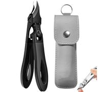 Graddi Ingrowfix Pro,Graddi Orthoclip,Nail Clippers for Men Thick Nails,Wide Jaw Opening Anti-Splash Slanted Nail Clipper,Eagle Beak Nail Clippers,Ingrown Toenail Clippers for Women and Men (Black)