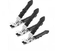 Graddi Orthoclip, Long Handled Ergonomic Curved Nail Clippers, Slanted Nail Clippers with Curved Metal Blade,Toe Nail Clipper,Wide Jaw Stainless Steel Clippers for Thick Nails (3 pcs)