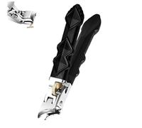 Graddi Orthoclip, Slanted Nail Clippers with Curved Metal Blade, Long Handle Ergonomic Angled Head Senior Toenail Clipper, Wide Jaw Opening Nail Clippers Anti-Splash for Thick Nails (B)