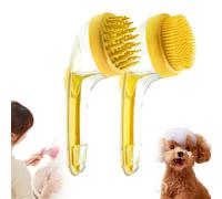 Graddi Soothawash Pro, 2025 New 2 in 1 Dog Bath Brush with Built-in Shampoo Dispenser, Silicone Grooming & Massage Scrubber,The Smarter, Gentler Way to Bathe and Bond with Your Pet (Yellow)
