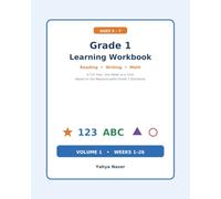Grade 1 Learning Workbook - Volume 1: A Full Year of Reading, Writing, and Math