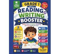 Grade 1 Literacy Booster: Fun Daily Reading, Phonics, Vocabulary, and Writing Practice for Young Learners (EduGems Summer Booster Series)