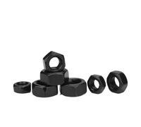 Grade 12.9 Hex Nut M2 M2.5 M3 M4 M5 M6 M8 M10 M12 M14 M16 M18 M20 M22 M24 Black Carbon Steel Hexagon Nut(M8-10pcs)