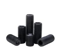 Grade 12.9 Set Screw M6M8 M10 M12 M14 M16 M20 M24 Black Carbon Steel Concave End Screws Hex Hexagon Socket Set Screws Grub Screw(65mm,M24-1pcs)