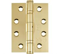 Grade 13 Ball Bearing Fire Door Hinge Brass Plated, 2 in Pack