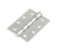 Grade 13 Fire Door Hinges - Satin Stainless Steel 101 X 76 X 3 mm - 3 Hinges -Timco 334519