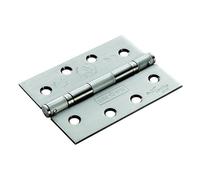 Grade 13 Slim Knuckle Hinge, Steel, Ball Bearing, Corrosion-Resistant Finish, for Internal and External Doors, Supplied with Fixings